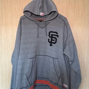 San Francisco Giants MLB XXL Stitches Gray Hoodie
